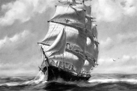 Free photo: Tall Ship Painting - Adventure, Transport, Sail - Free Download - Jooinn