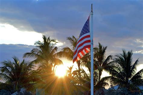 American Flag At Sunset Photograph by Ken Figurski | Fine Art America