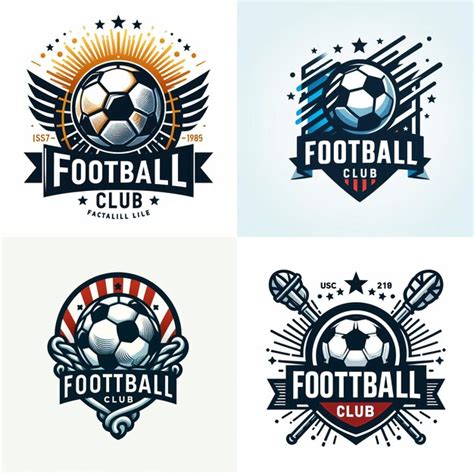 Premium Vector | Vector football team logo design