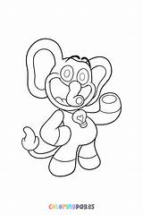 Poppy Playtime  Bubba Bubbaphant coloring Page Cartoon sketch template