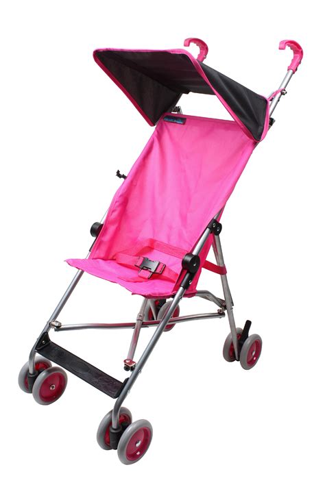 Wonder Buggy Parker Umbrella Stroller With Canopy - Solid Hot Pink ...