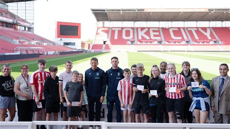 Stoke City FC - Players surprise during Stoke City Experience