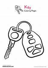 Key Coloring Pages For Kids  Free Printable Art & Craft sketch template