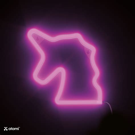 Purple Unicorn Neon Light - atomi