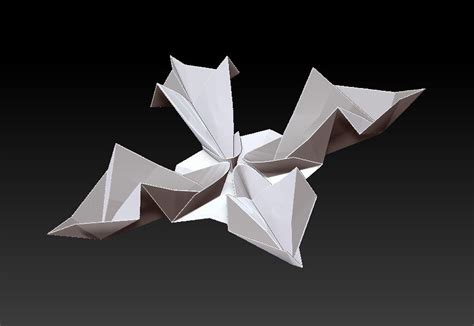 3D Origami Snowflake - TurboSquid 1244232