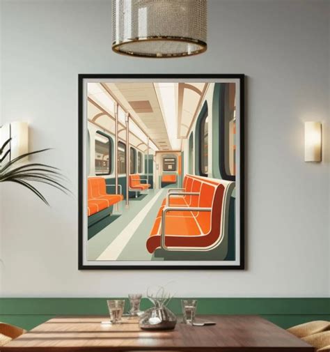 New York Subway Art Print, Iconic NYC Wall Art, Subway Train ...