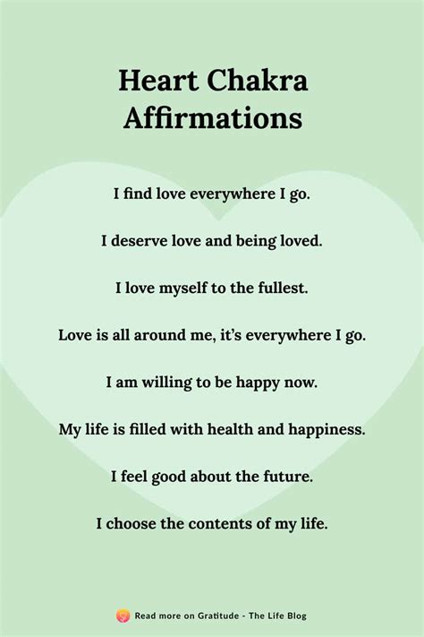 100 Heart Chakra Affirmations for Unending Love and Joy