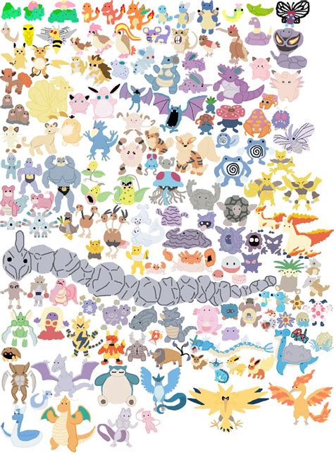 drew the first 151 pokemon | 151 pokemon, Pokemon, Pokemon 20