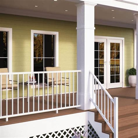 Deckorators Classic 6-ft x 2.25-in x 36-in Textured White Aluminum Deck ...