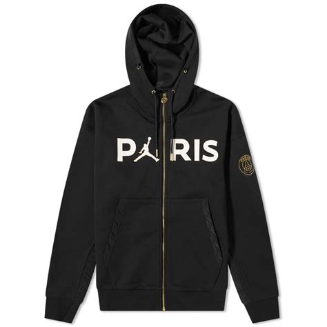 Air Jordan PSG Zip Hoody Black, Bordeaux, Gold & White | END. (US)