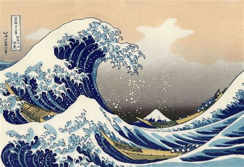 Great Wave of Hokusai Large Poster print Classic Japanese art Ocean ...