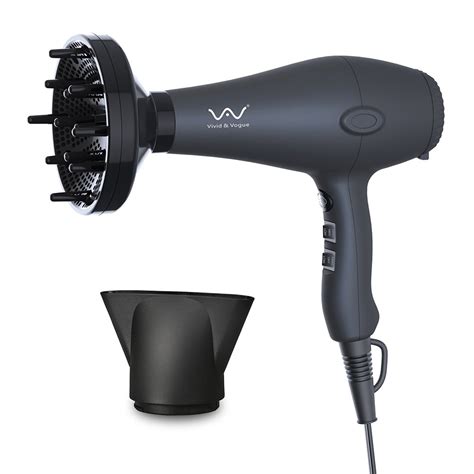 VAV 1875W Lightweight Negative Ions Hair Blow Dryer with Diffuser Concentrator N 756244358871 | eBay