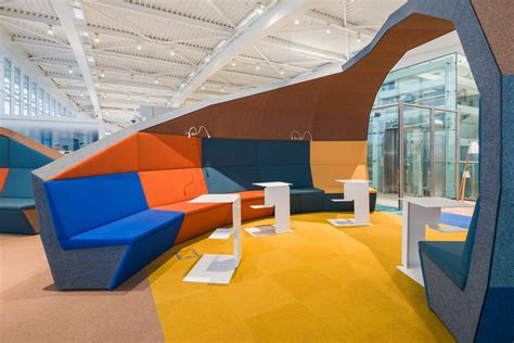 A Colorful Airport Lounge Designed to Excite - Design Milk