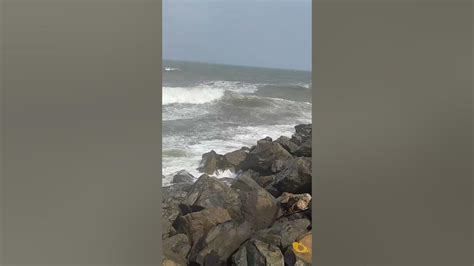 Royapuram Beach // Beach waves // N4 beach #shorts #shortsviral - YouTube