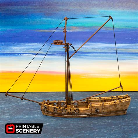 The Sloop - Printable Scenery