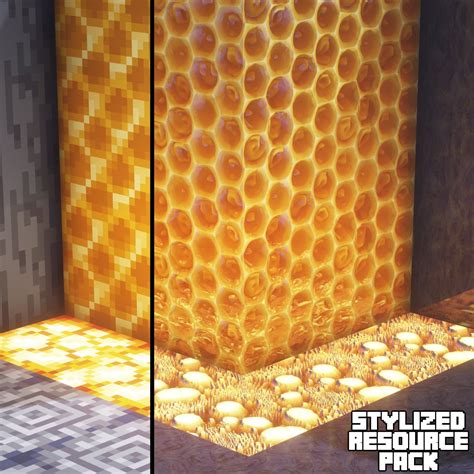 Stylized Resource Pack on Twitter: "Honeycomb Block #minecraft # ...