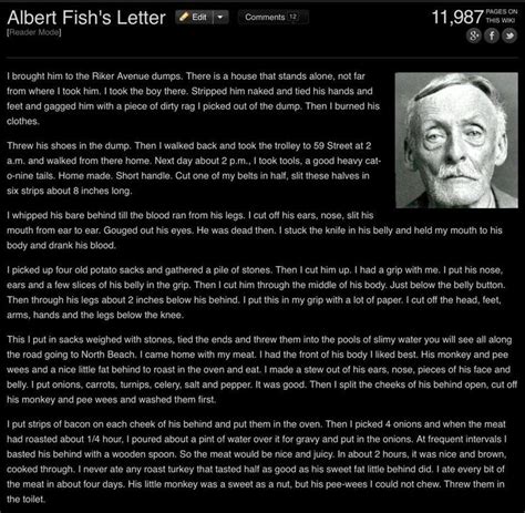 Albert Fish Letter To Parents