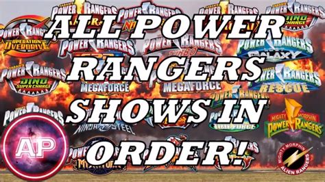 Power Rangers Shows List