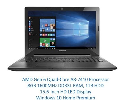 2016 Newest Lenovo G51 15.6 inch Laptop with AMD A8-7410, 8GB, 1TB ...