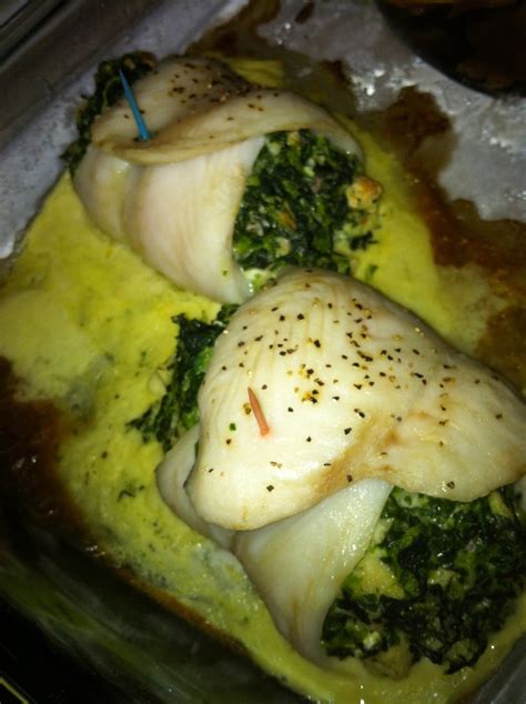 Musings of Mollie: Spinach Stuffed Fish!