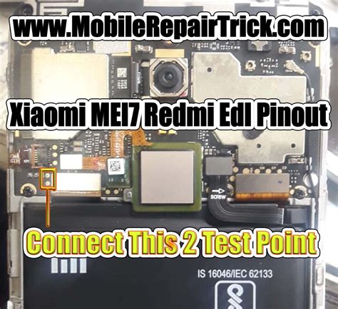 Redmi Note 5 MEI7 Edl Pinout |edl test point - www.GsmClinic.com