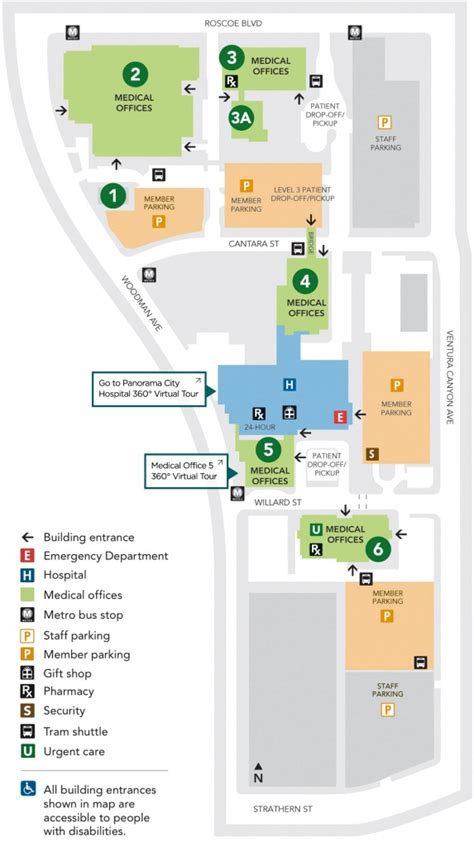 Campus Map Directory | Santa Clara Valley Medical Center - Kaiser Permanente Locations In ...