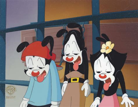 Warner Bros. Studio Artists - Animaniacs Original Production Cel: Yakko, Wakko, Dot For Sale at ...