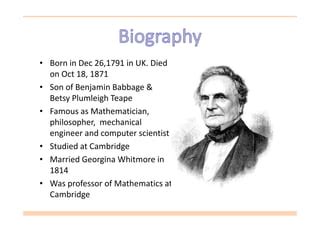 Charles Babbage | PPT