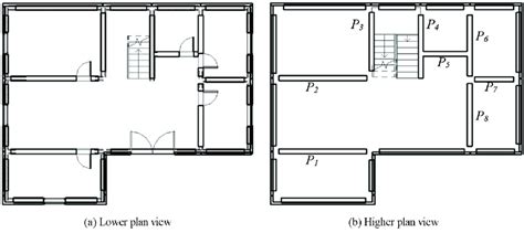 Plan views of a precast concrete building model | Download Scientific Diagram