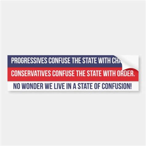 State of Confusion Bumper Sticker | Zazzle