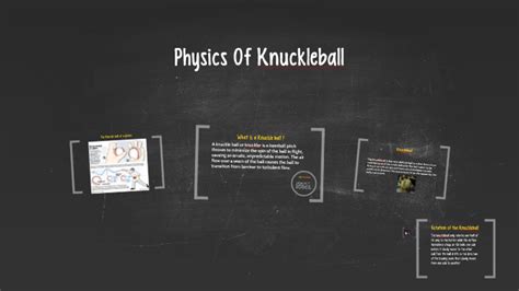 Physics Of Knuckleball by Jessie Temcheshen