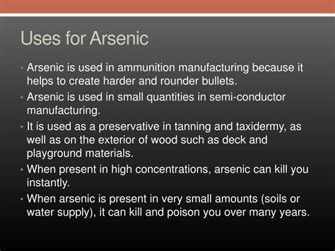 PPT - Arsenic PowerPoint Presentation, free download - ID:1974122