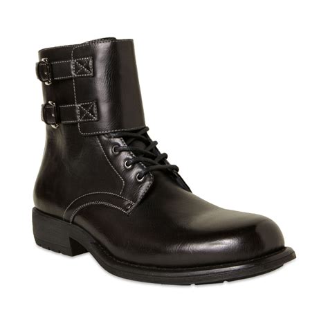 Steve madden Pello Motorcycle Boots in Black for Men | Lyst