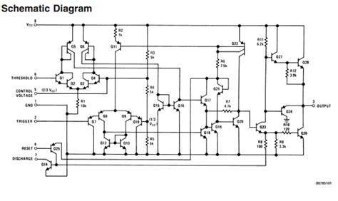 LM555 Timer IC - Circuit, LM555CN Datasheet - National