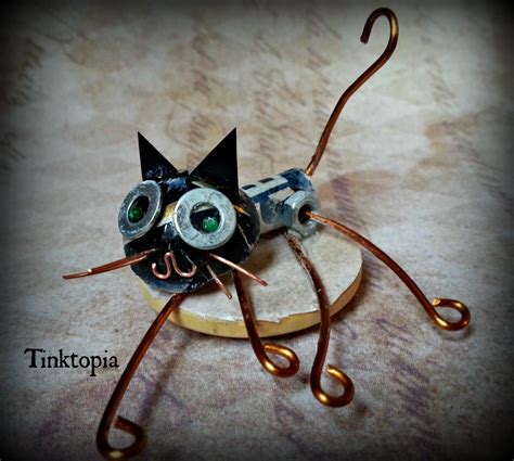 Cat Bot Hand Made Cat Robot by Beth Aplebey Tinktopia. - Etsy