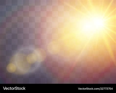 Sunlight light effects Royalty Free Vector Image