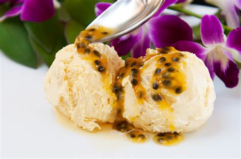 passion fruit ice cream recipe – use real butter