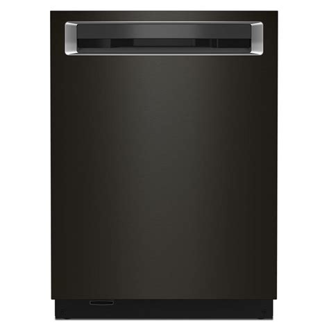 KitchenAid Black stainless steel Built-In Dishwashers at Lowes.com