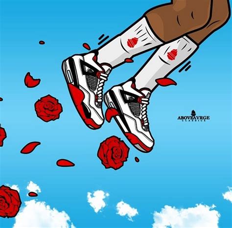 Air jordan 4 by aboveavrge #sneakers #illustration | Swag cartoon, Black cartoon characters ...