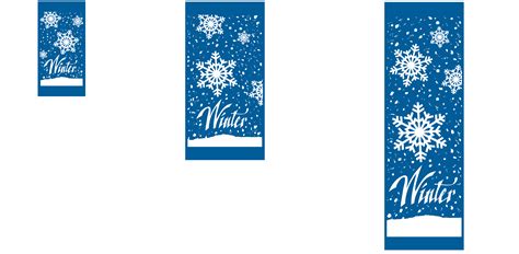 Shop | Holiday Banner | Winter Snowflakes | Municipal | Shopping Center