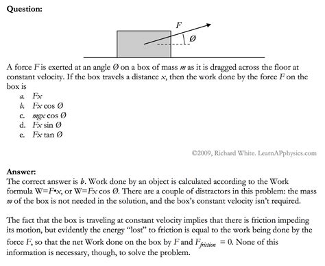 Learn AP Physics - Problem of the Day - Solution