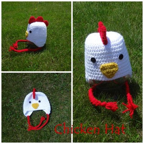 Chicken Hat Crochet PATTERN - Etsy