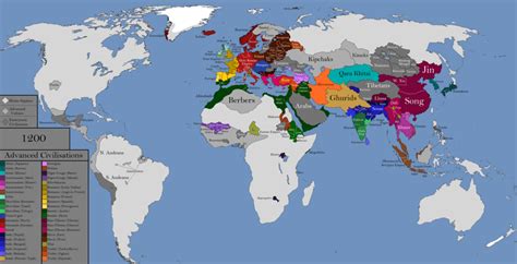 The World 1200 AD | Historical maps, Infographic map, World