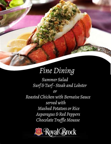 Fine Dining - Surf & Turf | Royal Brock: Brockville Retirement ...