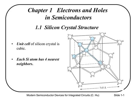 1.1 Silicon Crystal Structure