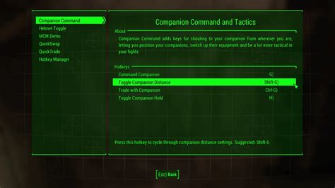 Companion Command and Tactics at Fallout 4 Nexus - Mods and community