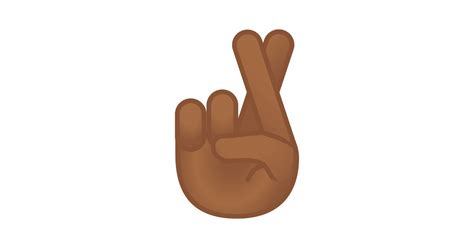 🤞🏾 Crossed Fingers: Medium-dark Skin Tone Emoji