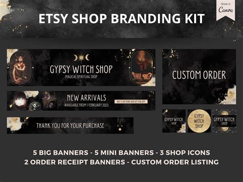 Etsy Shop Kit With Etsy Shop Banner. Branding Package for Etsy - Etsy