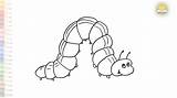Inchworm Coloring Pages Kids sketch template