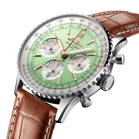 Breitling Navitimer B01 Chronograph 41 Green Dial Steel, 48% OFF